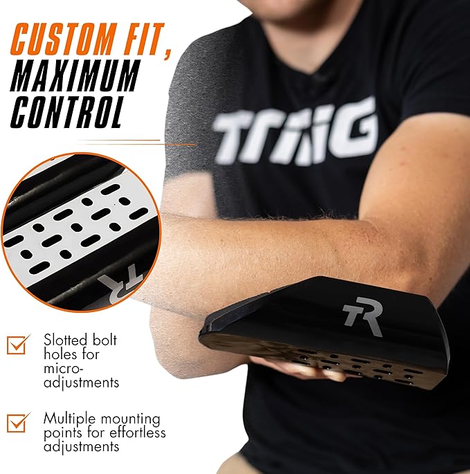 TRIRIG Signature Open Back Arm Cups Ultra-Light TT Aerobar Pads & Specialized Cycling Arm Rests fits most Aero bars for Road Bike - Tri Bar Pads Triathlon Gear & Triathlon Bike Accessories