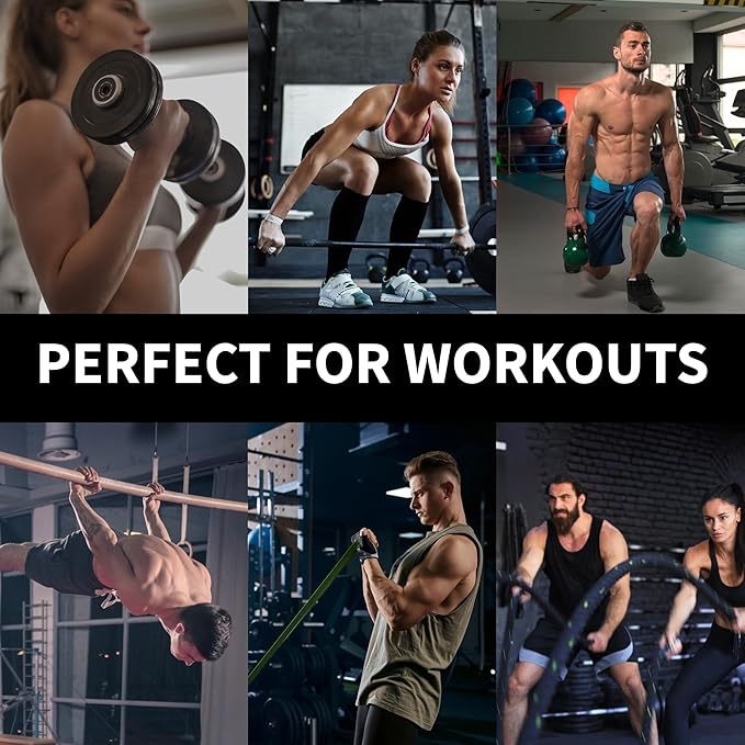 Workout Grips for Weight Lifting – Non-Slip Gym Grips, Hand Grips for Deadlifts, Rows, Lifting Grips & Weight Grip Pads for Men and Women – Gym Gloves Alternative