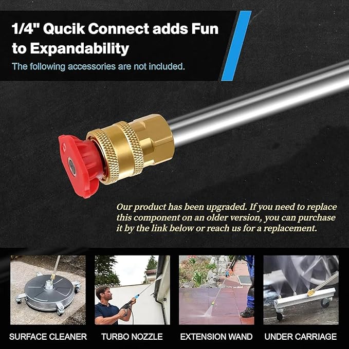 4800 PSI Pressure Cleaner- 4.0 GPM High Power Cleaner with 33FT Hose Reel, 4 Spray Tips and Soap Bottle for Car Washing, Fence Cleaning, Patio Maintenance（Upgraded）(Blue)