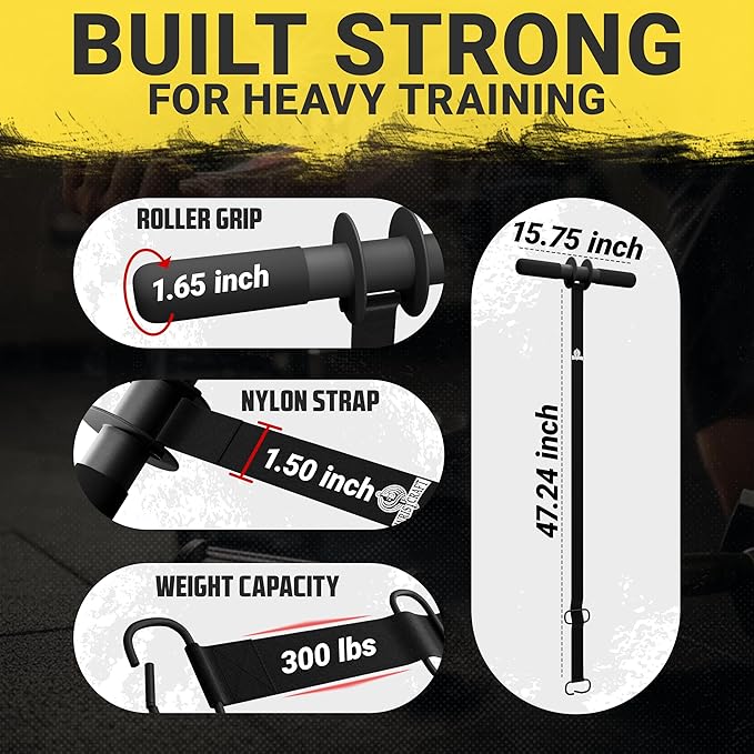 Forearm Strengthener & Hand Grip Strengthener – Wrist Roller, Forearm Exerciser, Forearm Roller, Wrist Trainer for Grip & Arm Workout