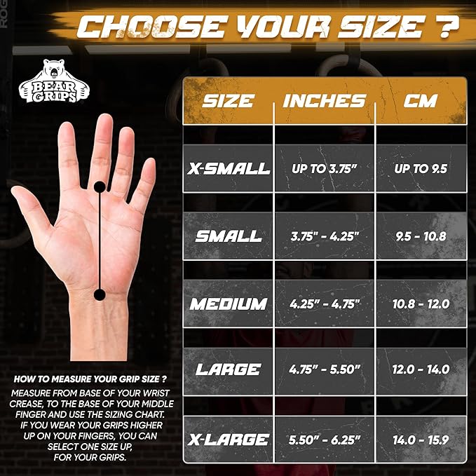 Bear Grips Two Hole Hand Grips, Three Hole Pull Up Grips, No Hole Wrist Grips, WOD Grips for Men and Women. Carbon Fiber Hands Grips, Titanium Hand Grips for Weight Lifting, Speed Pull Up Gloves Grip