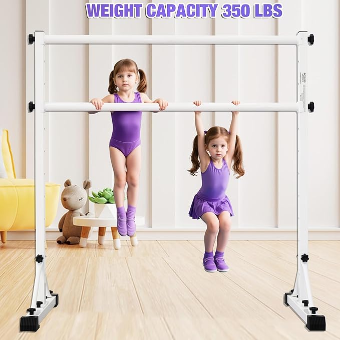 Adjustable Ballet Barre,Portable Dance bar,Fitness Equipment for Dance & Balance Excercise,Super Sturdy for Balance Workout,Weight Limit 250 LBS