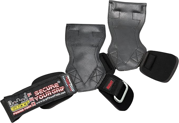 Lifting Grips PRO Weight Gloves Heavy Duty Barbell Gymnastics Straps Alternative to Power Hooks Deadlifts Adjustable Neoprene Padded Wrist Wrap