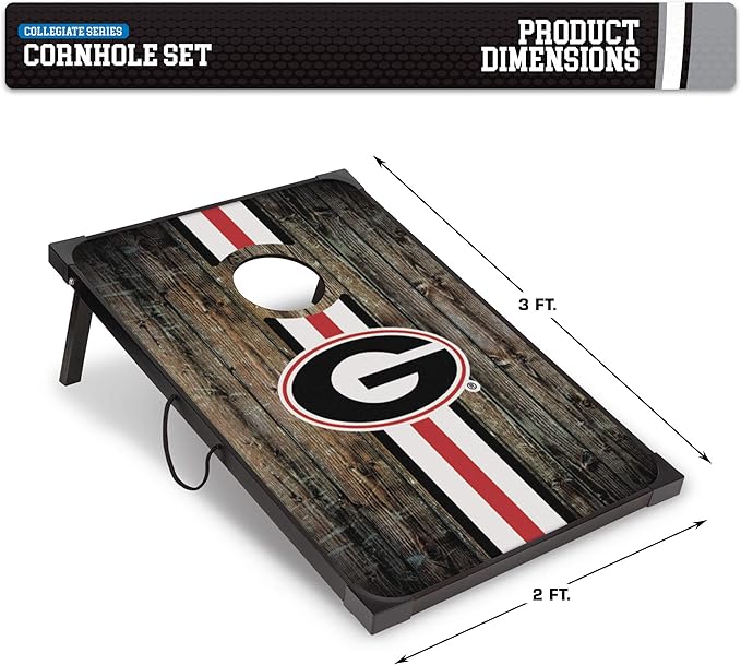 Wild Sports NCAA 2' x 3' MDF Deluxe Cornhole Set - with Corners and Aprons