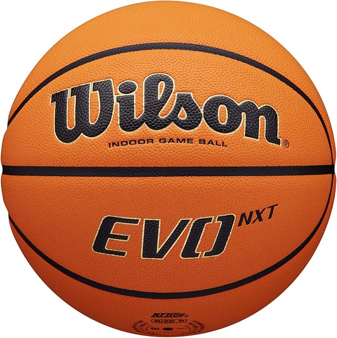 WILSON NCAA Evo NXT Official Indoor Game Basketballs - Sizes 6 and 7