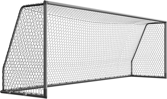 NAIZEA Soccer Goal - 12x6FT/16x7FT/10x6FT/8x6FT/6x4FT Soccer Goals for Backyard - Metal Soccer Goals for Youth Adult - Multiple Sizes Colors - Perfect for Games Indoor Outdoor Practice