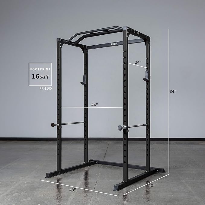 REP Fitness PR-1100 Power Rack - 700 lbs Rated Lifting Cage for Weight Training