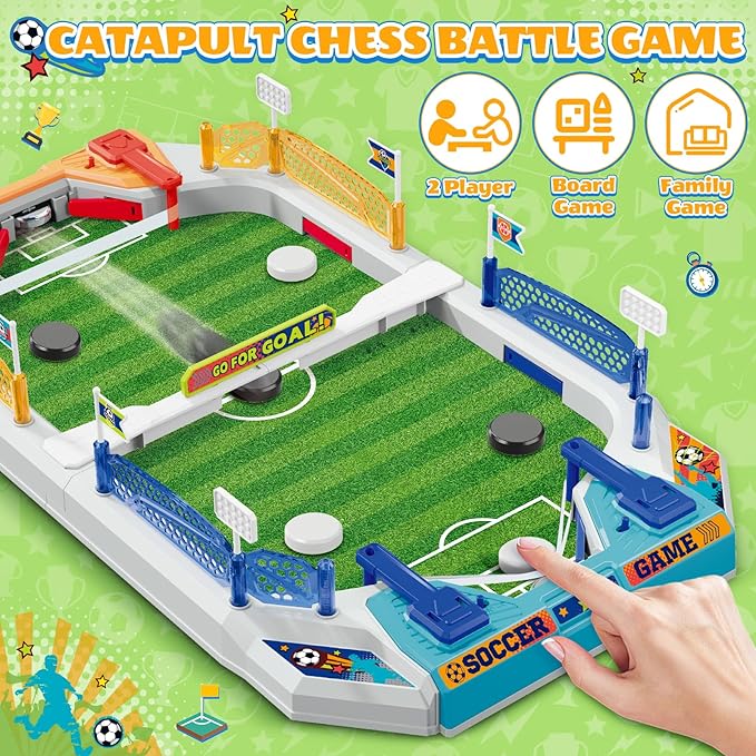 SpringFlower Mini Foosball Table Game for Kids, Soccer Board Game Gifts for 4 5 6 7 8-12 Year Old Boys, Toys for Age 4-6 5-7 8-12, Birthday Soccer Gifts Toy for Boys Girls