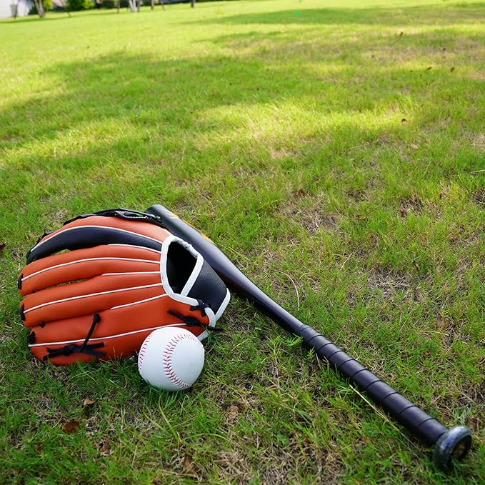 Sports Baseball and Softball Glove Teeball/Baseball Mitt Left and Right Handed Baseball Infielder's Mitts Fielding Glove for Youth Adult(10.5",11.5",12.5")