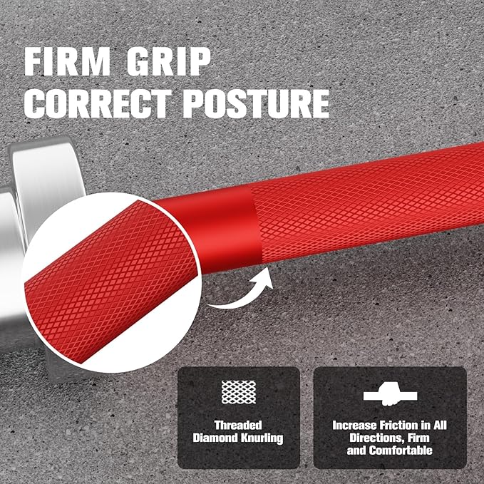 RitFit Barbell Weight Set - 4/6FT Olympic Barbell with Weight Plates (55-275LB Total) - Weightlifting Equipment for Squats, Curls, Deadlifts, Presses, Hip Thrusts