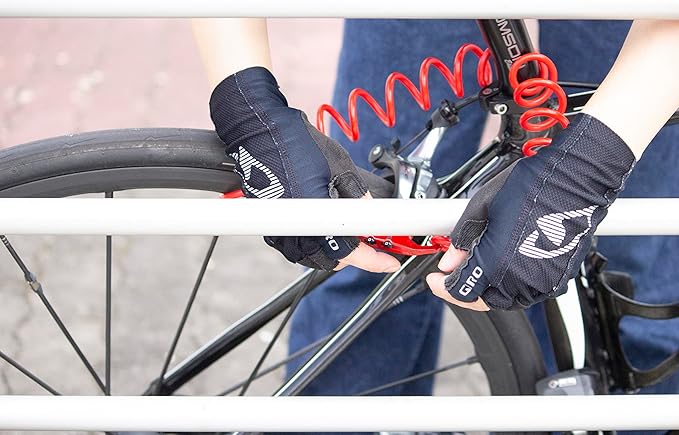 Bike Lock Cable, Q5-COCON 6ft Red, 3-Digit Resettable Combination Cable Lock, Compact Design, Easy to Carry, Bicycle Lock Cable