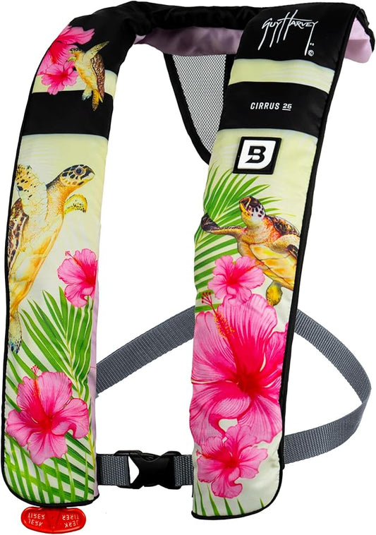 BLUESTORM Cirrus26 Inflatable PFD Life Jackets for Adults | US Coast Guard Approved Automatic Life Vest w/Manual Override Convertibility