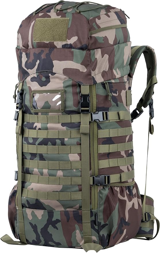 75L Large Tactical Backpack Military Ruchsack with Internal Frame, MOLLE, and Hydration System for Camping Backpacking Hiking