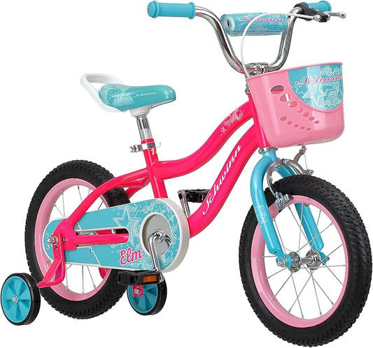 Schwinn Elm and Koen Bike or Balance Bike, 12-20 Inch Bike for Kids Ages 2-13, Black, Blue, Red, Teal, Pink or Purple, SmartStart Ergonomic Design, Adjustable Seat Grows with Child, Training Bicycle