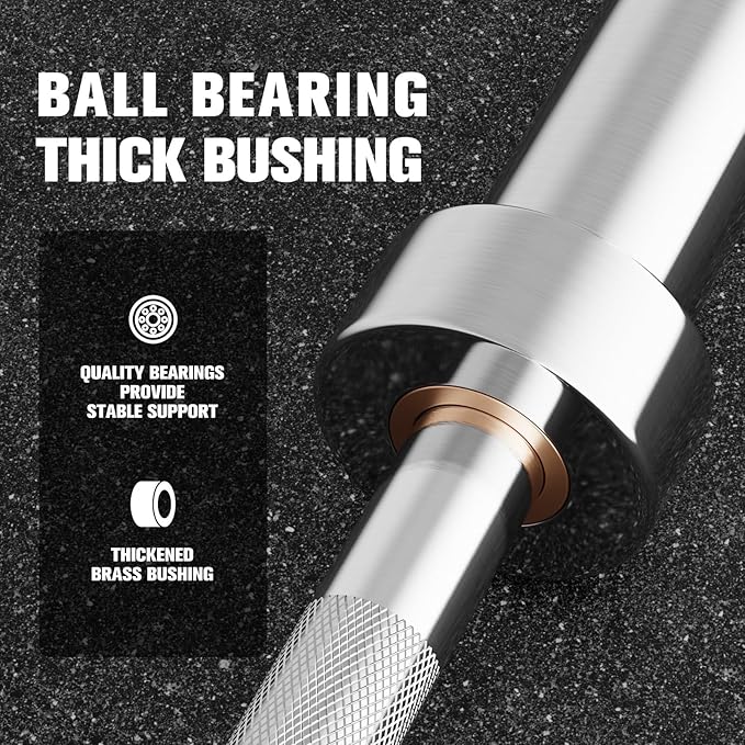 RitFit Barbell Weight Set - 4/6FT Olympic Barbell with Weight Plates (55-275LB Total) - Weightlifting Equipment for Squats, Curls, Deadlifts, Presses, Hip Thrusts