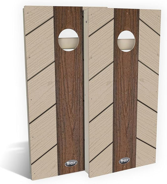 Slick Woody's Professional-Grade TREX Cornhole Boards - 4'x2' All Weather Regulation Corn Hole Toss Game with 8 Resin Filled Bags