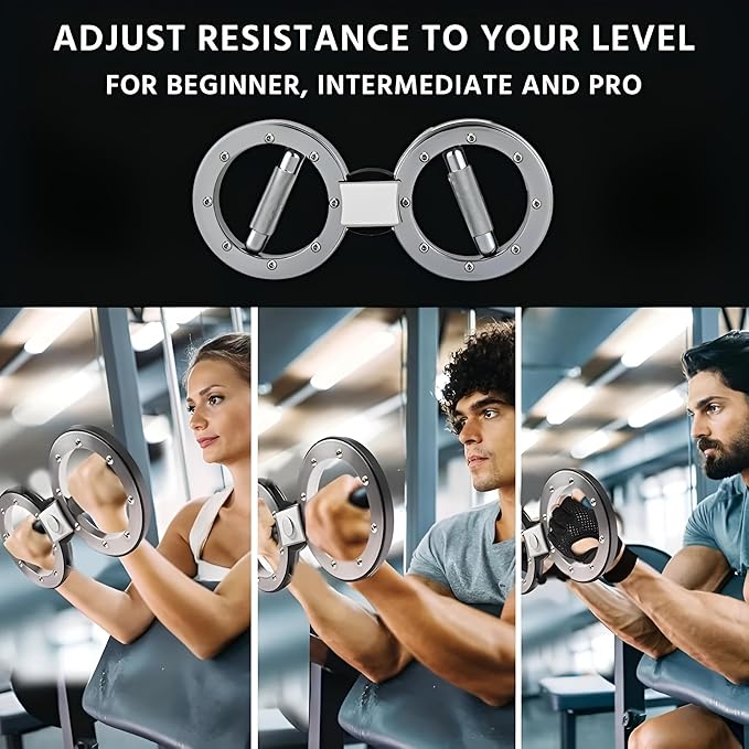 2025 New Spinning Rotator Burn Machine Arm Workout 360°Rotatable - 12 Pound Arm Workout Adjustable Resistance Rotate Arm Exerciser Trainer Machine, Fore Arm Strength Trainer, Home Gym Trainer for Men