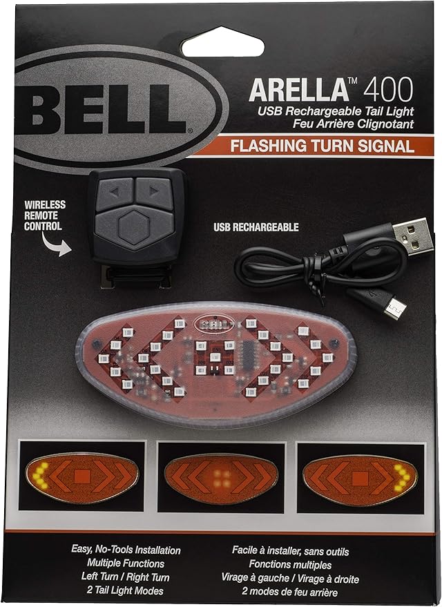 Bell Arella 400 Wireless Turn Signal Bicycle Tail Light, Black