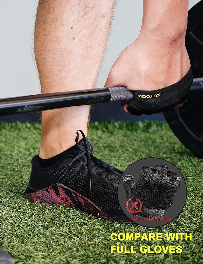 KUTOOK Weight Lifting Gloves for Women Gym Workout Gloves with Palm Protection & Extra Grip Breathable Exercise Gloves for Men Fitness