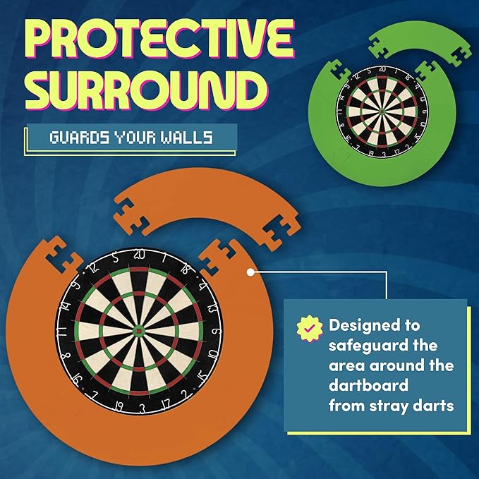 | Dartboard Surround Durable Lightweight EVA Jigsaw Ring Design, Multiple Colours