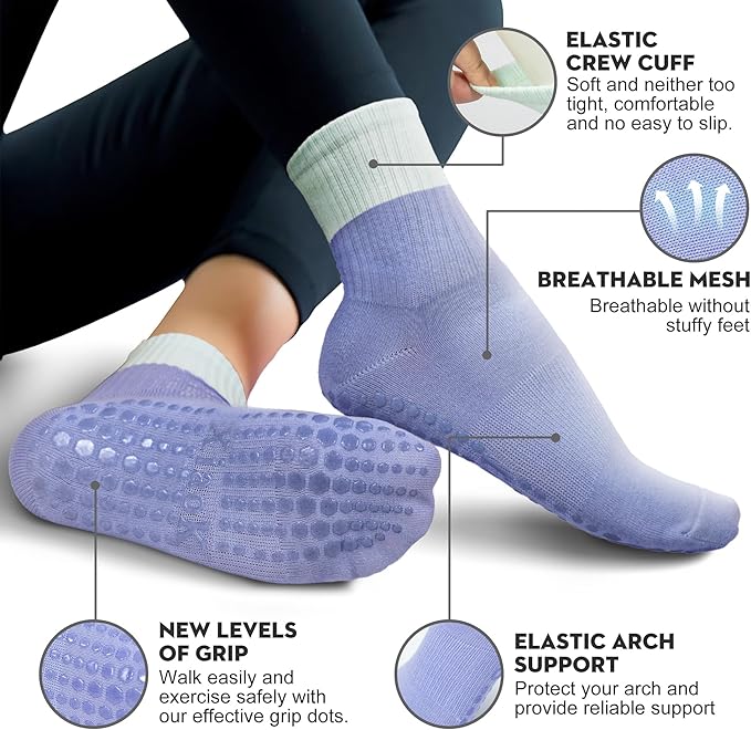 Women's Home Pilates Set: Pilates Ring and Ball Combo with 4 Silicone Resistance Bands, 2 Pairs of Yoga Socks - Compact Shaping Fitness Essentials Starter Kit Accessories Set