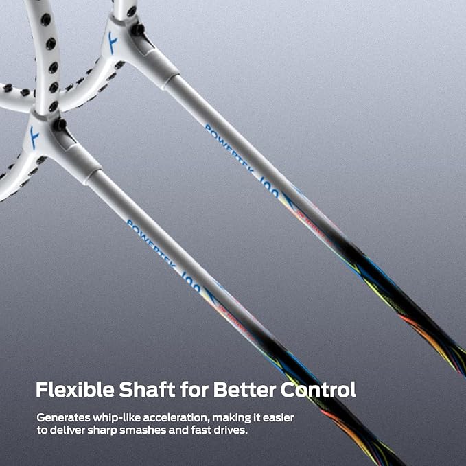 POWERTEK 100 (Set of 2) Badminton Racket with Full Cover