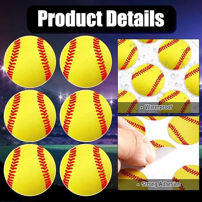 Jecery 200 Pcs Baseball Softball Helmet Decals Vinyl Sports Softball Stickers Self Adhesive Helmet Stickers Decals Baseball Accessories for Batting(Simple Style)