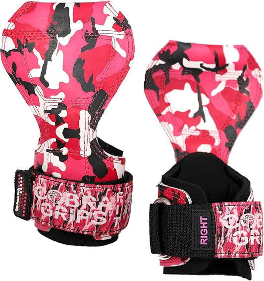 Cobra Grips PRO Weight Lifting Gloves Heavy Duty Straps Alternative Power Lifting Hooks for Deadlifts Adjustable Neoprene Padded Wrist Support Bodybuilding