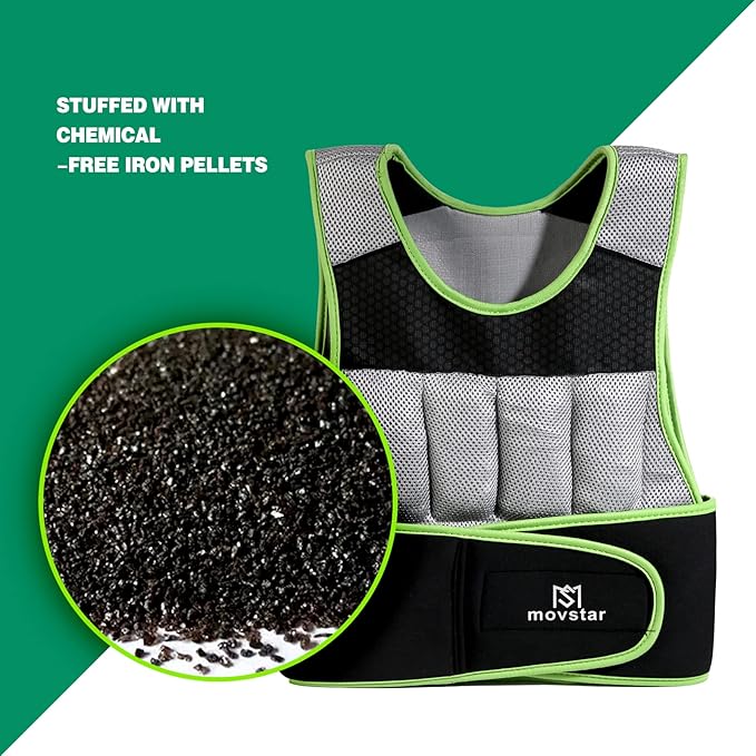 Adjustable Weighted Vest Women Men with Reflective Design 10lbs,20lbs Workout Vest for Strength Training, Walking, Jogging, Weightlifting, Running Men Women