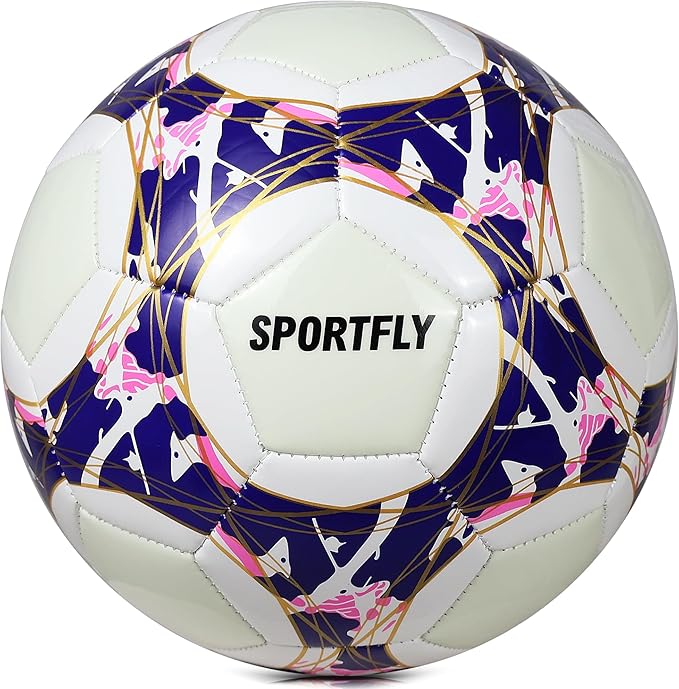 Soccer Ball Glow in The Dark Soccer Ball Size 5, Luminous Soccer Ball Gift Night Ball for Indoor Outdoor Play, Fluorescent Night Training Soccer Ball with Pump Kit