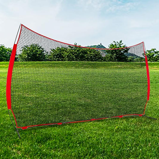 portable Portable Backstop Barrier Netting - multi-Sport lacrosse soccer basketball tennis protective screen with Carry Bag