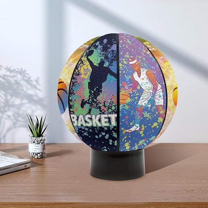 Personalized Basketball Leather Basketball Custom Basketball with Your Personalized Pictures Text Sports Equipment