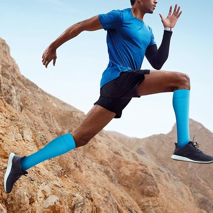 fenglaoda 8 Pairs Compression Socks for Men & Women 20-30 mmHg Knee High Nurse Pregnant Running Medical and Travel Athletic