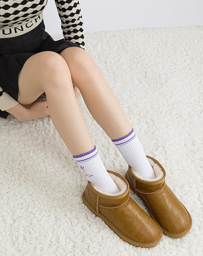Yawlsow Pilates Grip Socks for Women Yoga Grippy Socks Cute Barre Non Skid Athletic Crew Sticky Sock Workout Hospital