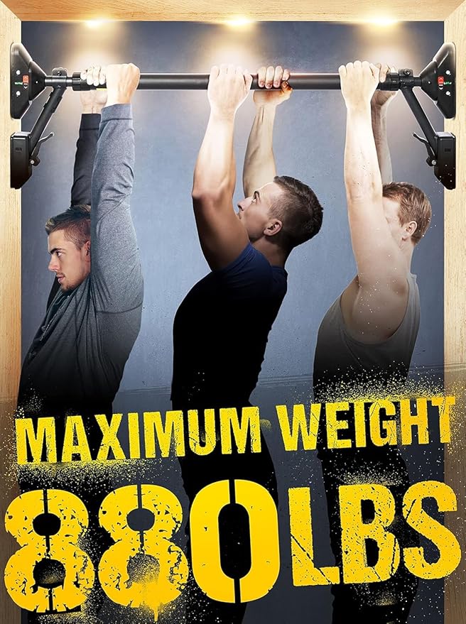 Pull Up Bar/Chin up bar Upper Body Workout Bar, Super load-bearing: Dual Security Locking, Two-way Support Fitness Strength Training Equipment