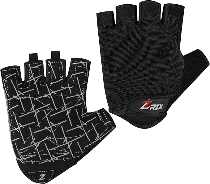ZRIX Breathable Workout Gloves for Women, Weight Lifting Gloves for Gym, Cycling, Exercise, Fitness and Training, with Excellent Grip and Cushion Pads