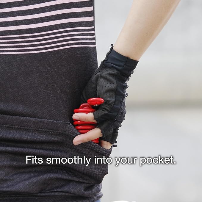 Q5-COCON 6ft Yellow Combination Bike Lock Cable, 3-Digit Resettable, Compact Design, Easy to Carry, Bicycle Lock Cable