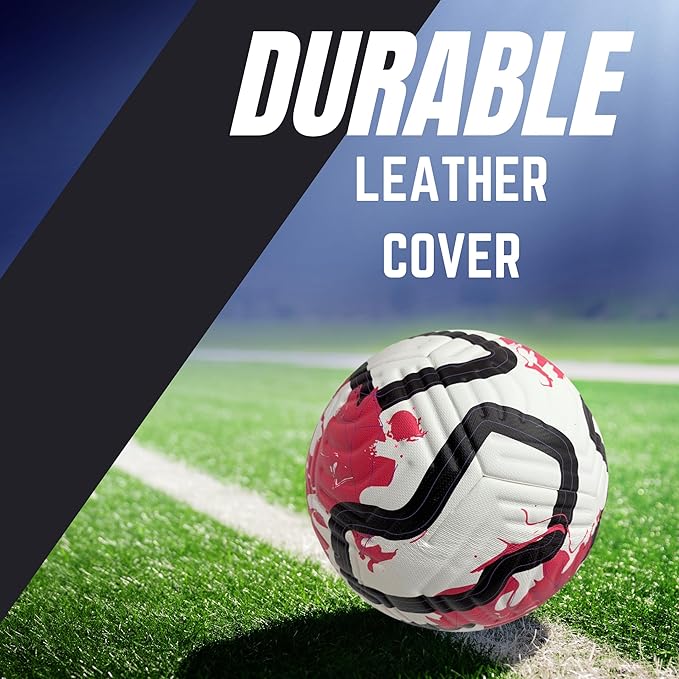 GX Soccer Academy Tour+ Professional Soccer Ball, Size 5, Green and White Competition Ball