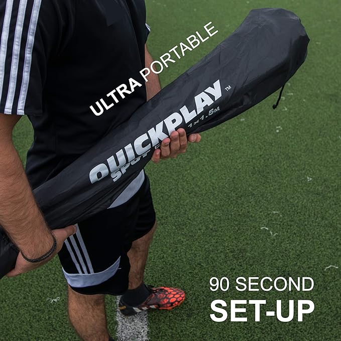 QUICKPLAY Spot Target Soccer Rebounder | Weather-Resistant Rebound Net with Carry Bag | Great for Passing, Receiving, and Trapping Practice | Ideal for Team or Solo Training