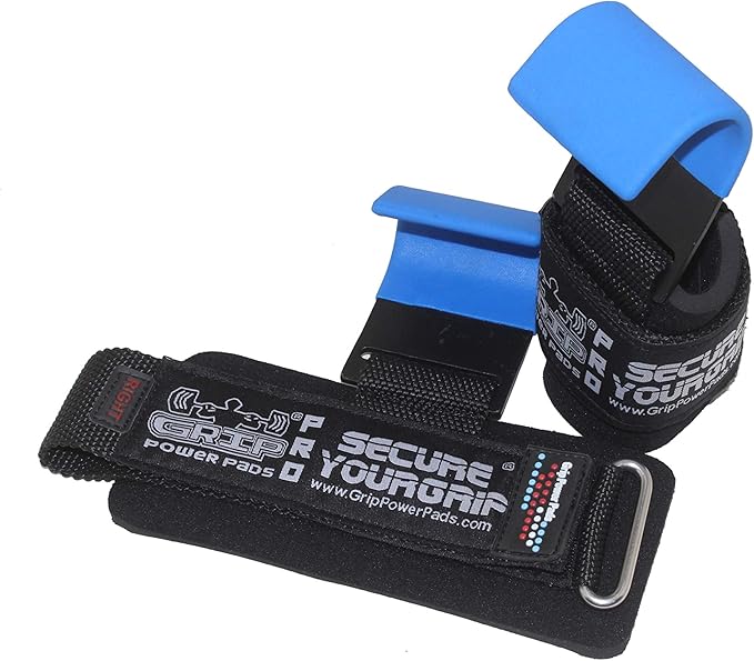 Weight Lifting Hooks Heavy Duty Lifting Wrist Straps Pull Ups Deadlift Straps Power Lifting Grips Padded Workout Straps for Weightlifting Gym Gloves for Men & Women Premium Workout Equipment