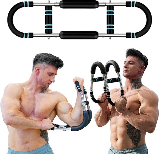 Twister Arm Trainer & Training Poster for Men & Women, Detachable Power Twister Home Fitness Equipment for Enhancing Upper Body Muscle – Portable Home Gym, Workout Equipment for Men & Women