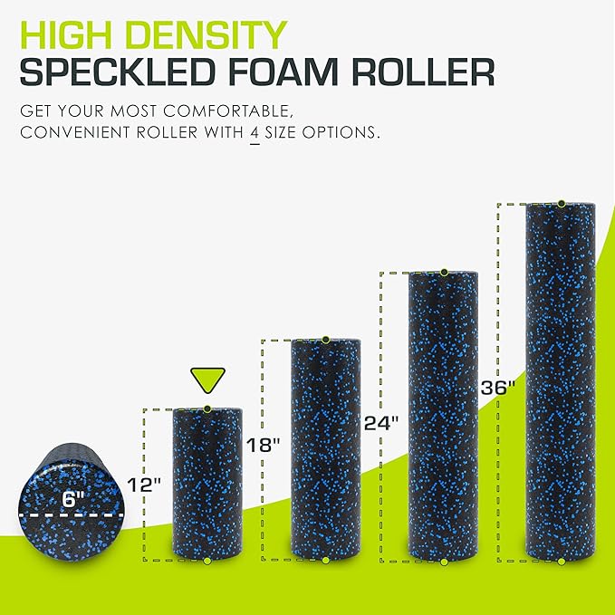 ProsourceFit High Density Foam Rollers 36 - inches Long,Firm Full Body Athletic Massage Tool for Back Stretching, Yoga, Pilates, Post Workout Muscle Recuperation