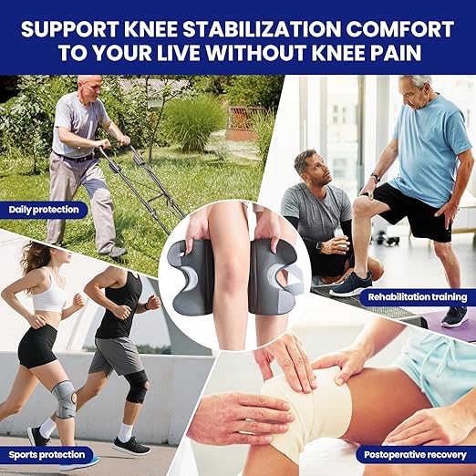 Galvaran Knee Brace for Men & Women - ACL, MCL, Meniscus Tear Support & Arthritis Pain Relief - Stabilizing Knee Braces Support with Side Stabilizers & Patella Gel Pad