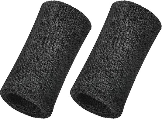 Willbond 6 Inch Wrist Sweatband Sport Wristbands Elastic Athletic Wrist Bands for Sports 2 Pieces