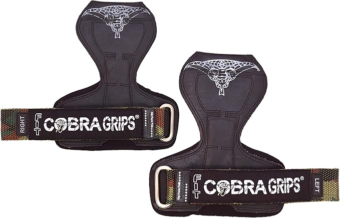 Cobra Grips PRO Weight Lifting Gloves Heavy Duty Straps Alternative Power Lifting Hooks for Deadlifts Adjustable Neoprene Padded Wrist Support Bodybuilding