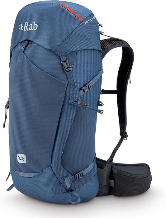 Rab Protium Lightweight Backpack - Comfortable Daypack for Hiking & Trekking - Tempest Blue - 35-Liter (Back Length - Medium/Large)