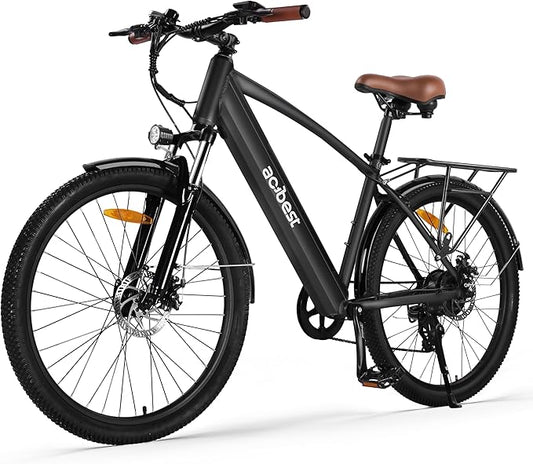 Core Electric Bike for Adults - Peak 1000W/1200W Brushless Motor Ebike, 468&500Wh Removable Built in Battery 26&27.5X2.1 Tire Step Over Bicycle with 7 Speed, Commute E Bikes