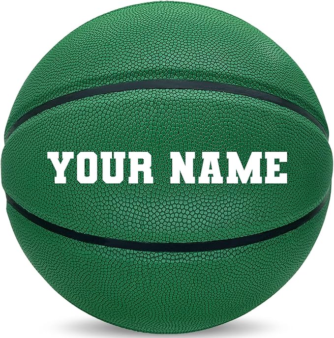 Custom Personalized Basketball – Official Size 7/6 | Leather Indoor/Outdoor Basketball Ball with Name | Idea Gifts