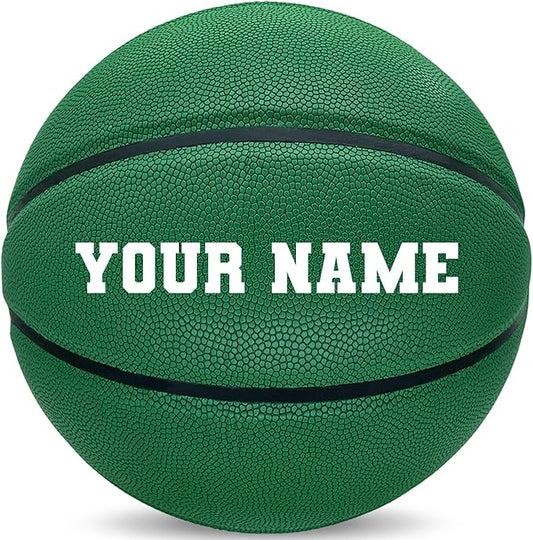 Custom Personalized Basketball – Official Size 7/6 | Leather Indoor/Outdoor Basketball Ball with Name | Idea Gifts