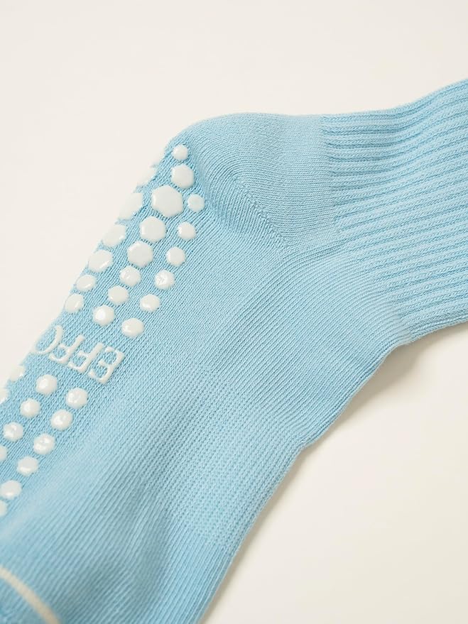 Crew Half Calf Grip Socks, Cutest Fruits Pilates Socks, Ruffle socks, Non-Slip, Barre Yoga Fitness